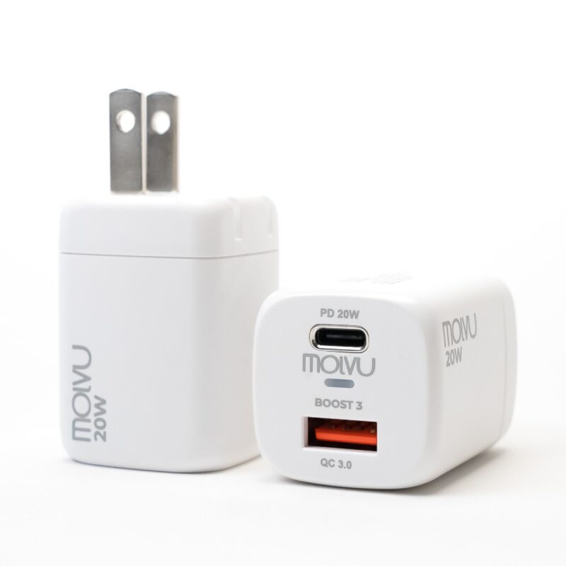 Cargador De Pared Molvu Boost³ – 20 W, Usb A + Usb C - Imagen 4