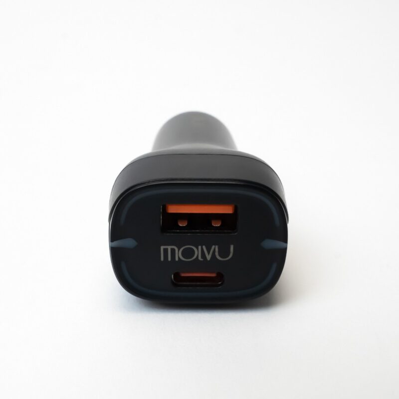 Molvu Boost² – Cargador De Auto Usb-A + Usb-C - Imagen 2
