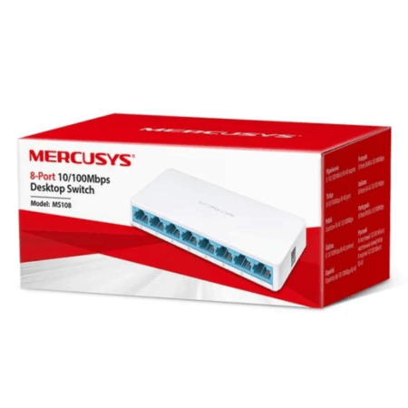 Switch MS108 8-PORT de 10/100Mbps